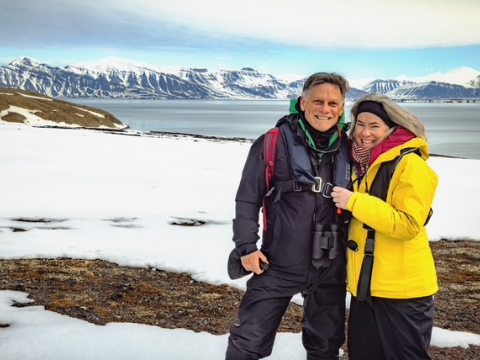 Kathy Simpson and Don Berry A photo of Kathy Simpson and Don Berry in Svalbard, Norway.