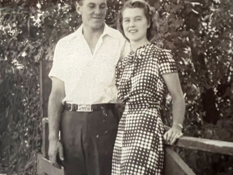 A photo of James and Virginia Harris 