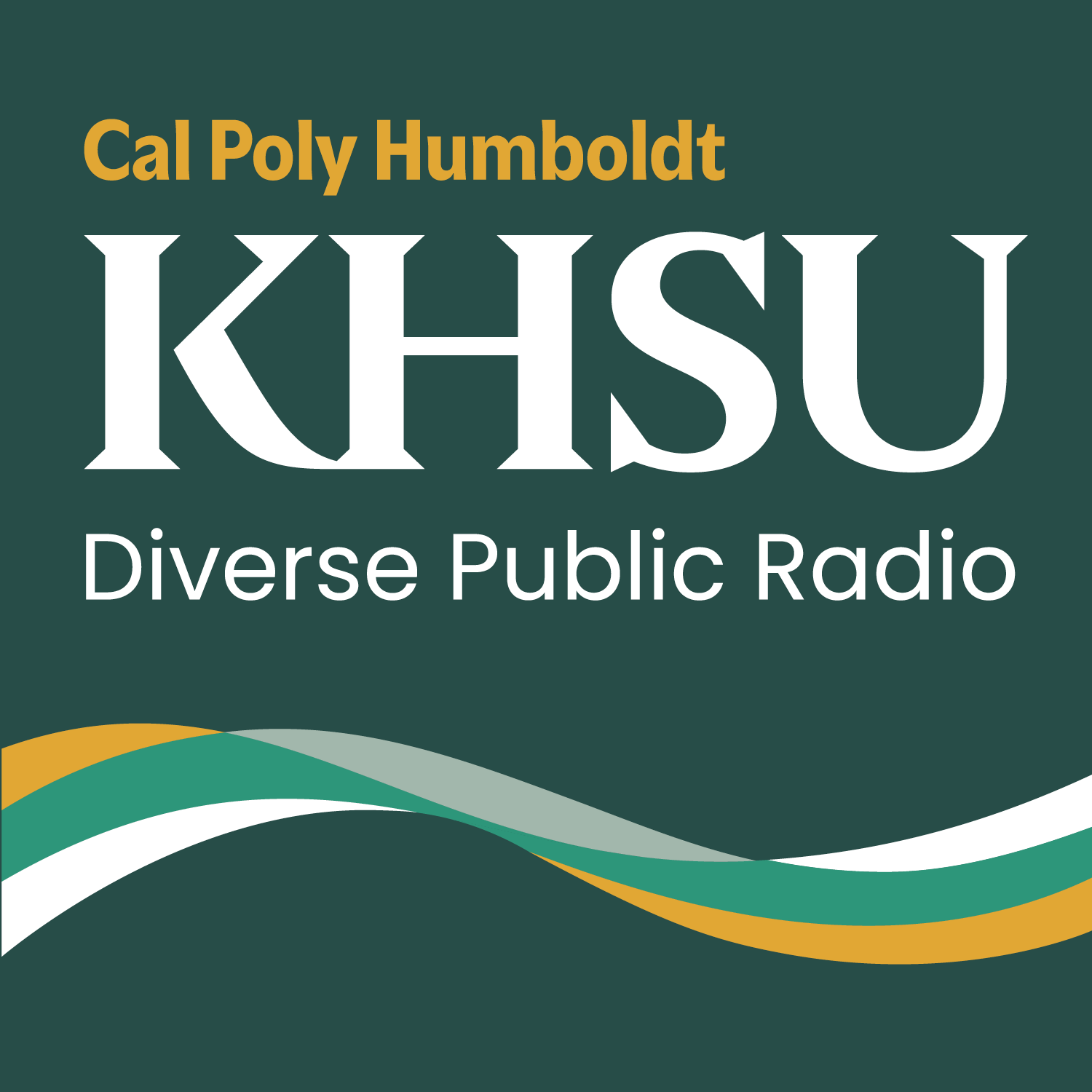 KHSU logo with the words Diverse Public Radio under it. 